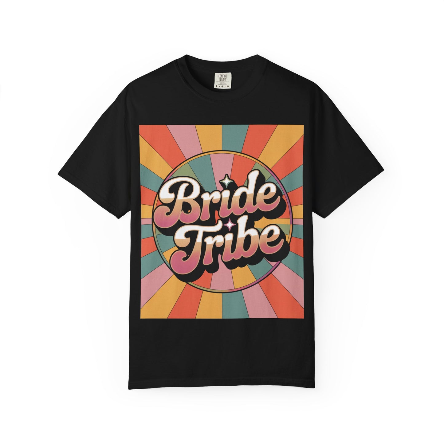 Bride Tribe Garment-Dyed T-Shirt, Wedding Party Tee, Bridal Shower Gift, Bachelorette Weekend, Unisex Retro Style