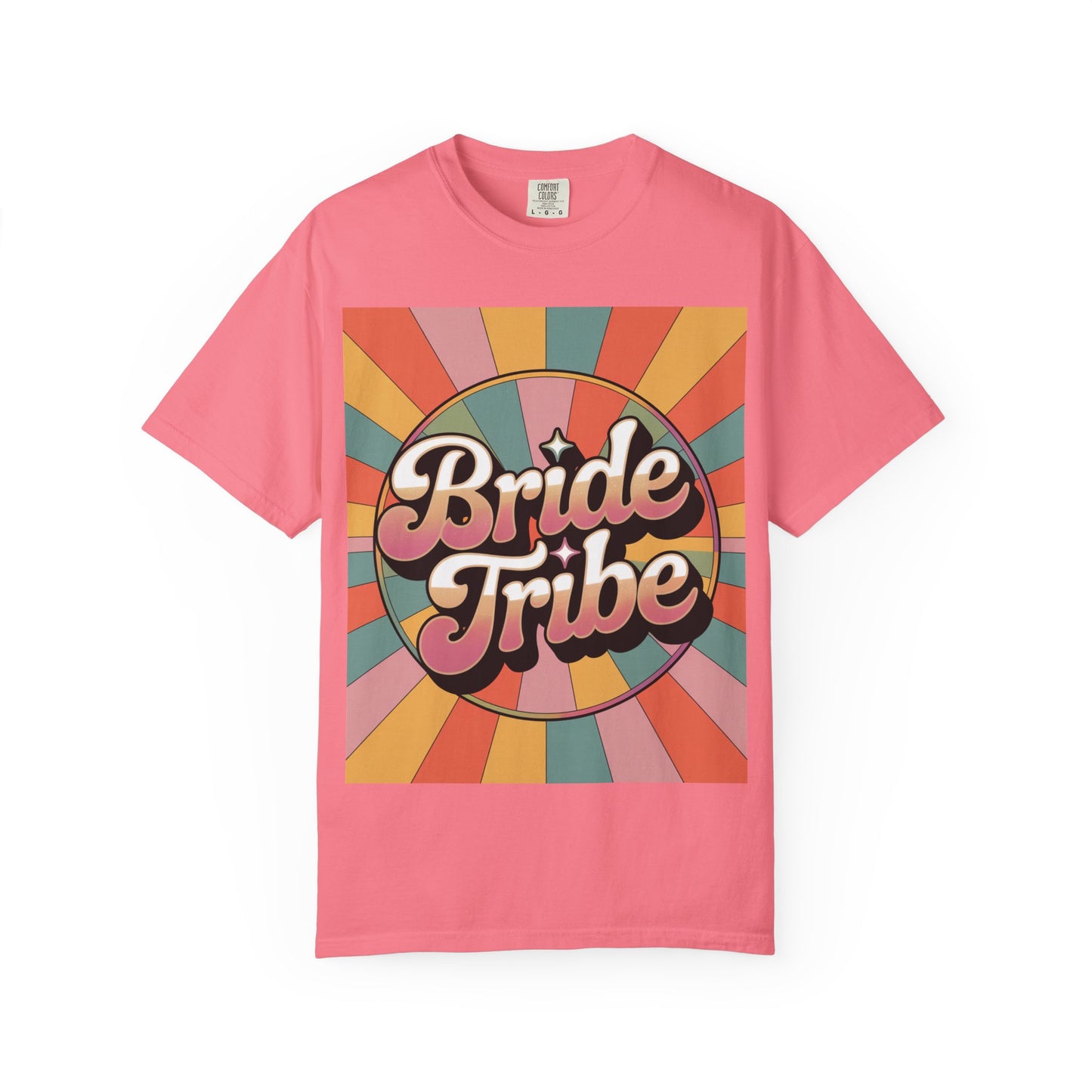 Bride Tribe Garment-Dyed T-Shirt, Wedding Party Tee, Bridal Shower Gift, Bachelorette Weekend, Unisex Retro Style