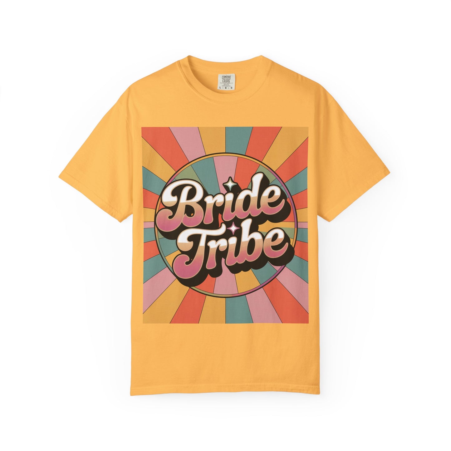 Bride Tribe Garment-Dyed T-Shirt, Wedding Party Tee, Bridal Shower Gift, Bachelorette Weekend, Unisex Retro Style