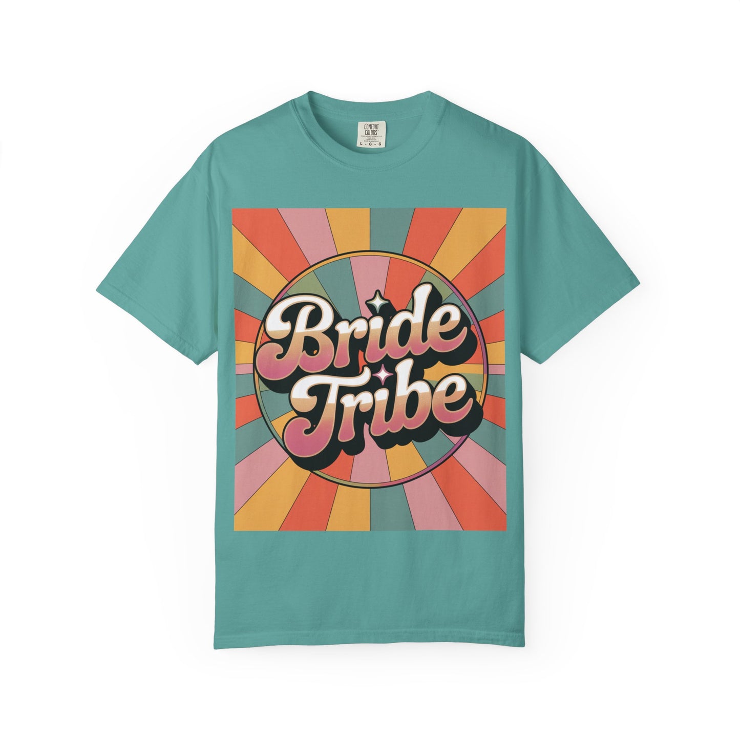 Bride Tribe Garment-Dyed T-Shirt, Wedding Party Tee, Bridal Shower Gift, Bachelorette Weekend, Unisex Retro Style