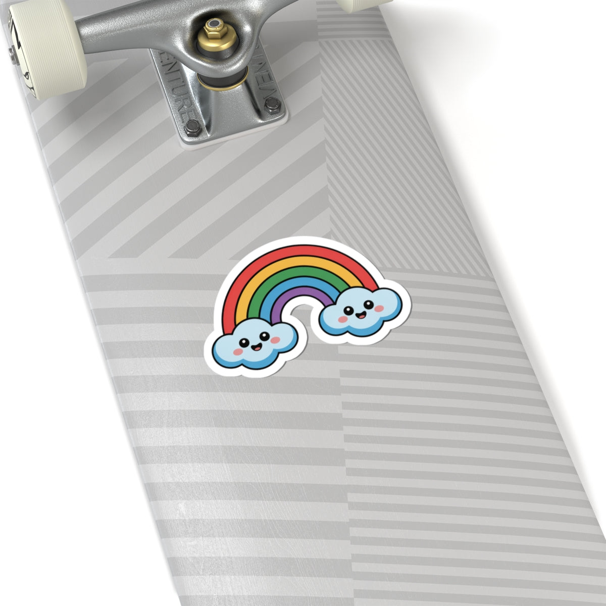 Cute Rainbow Kiss-Cut Stickers | Whimsical Cloud Design, Laptop Decals, Planner Stickers, Kids' Party Favors, Fun Gifts