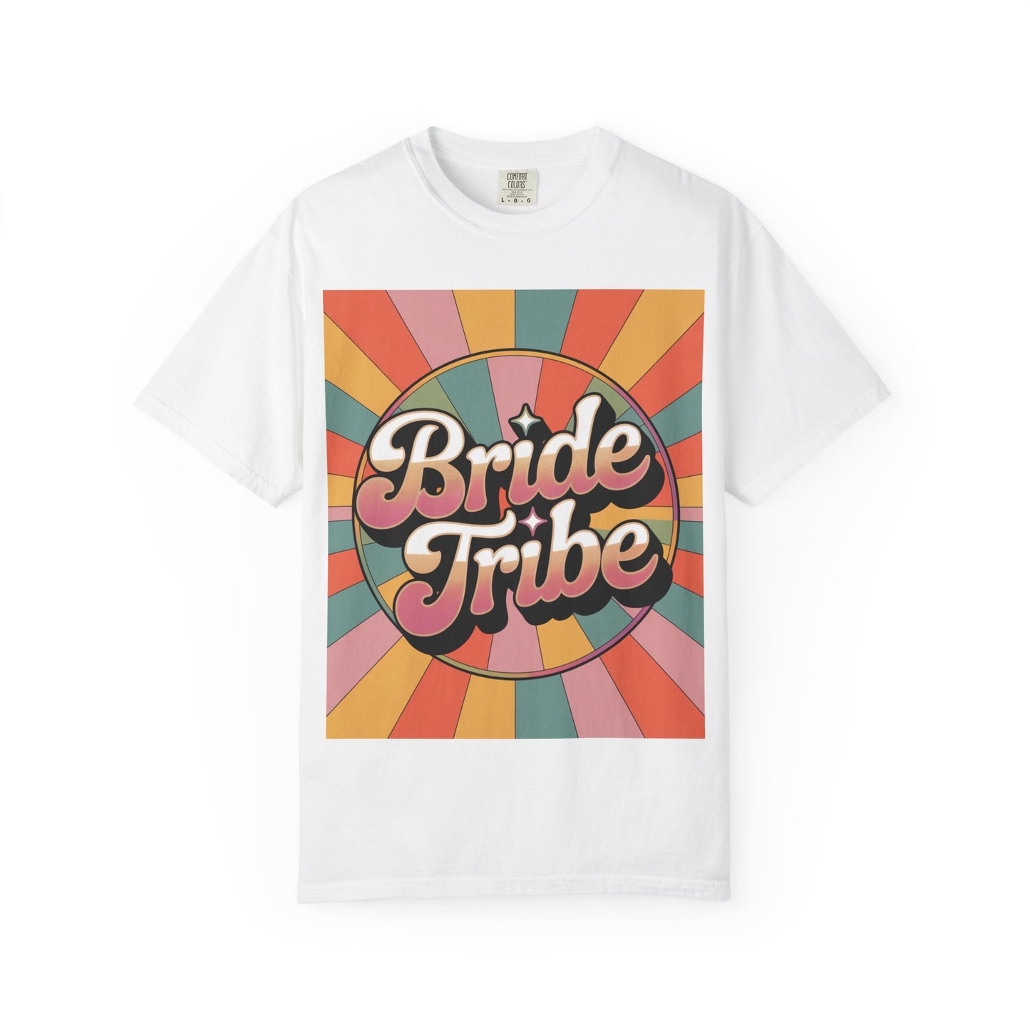 Bride Tribe Garment-Dyed T-Shirt, Wedding Party Tee, Bridal Shower Gift, Bachelorette Weekend, Unisex Retro Style