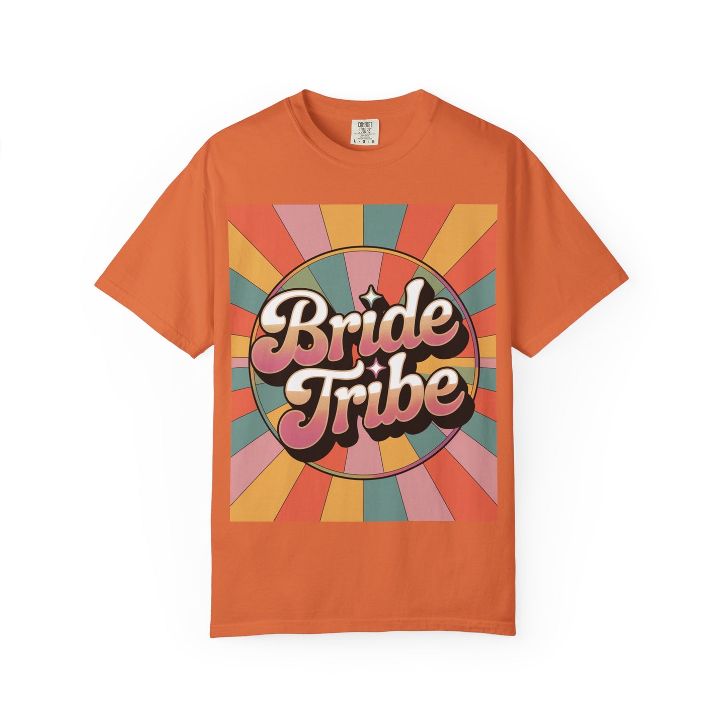 Bride Tribe Garment-Dyed T-Shirt, Wedding Party Tee, Bridal Shower Gift, Bachelorette Weekend, Unisex Retro Style
