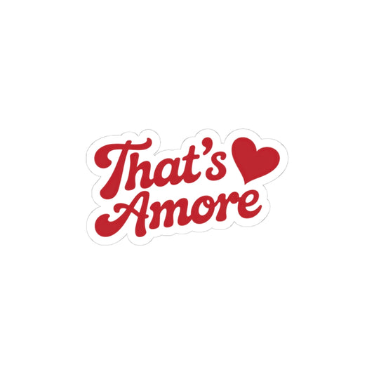 That's Amore Kiss-Cut Stickers, Cute Decorations for Laptops, Love Gifts, Valentine's Day, Scrapbooking, Laptop Stickers