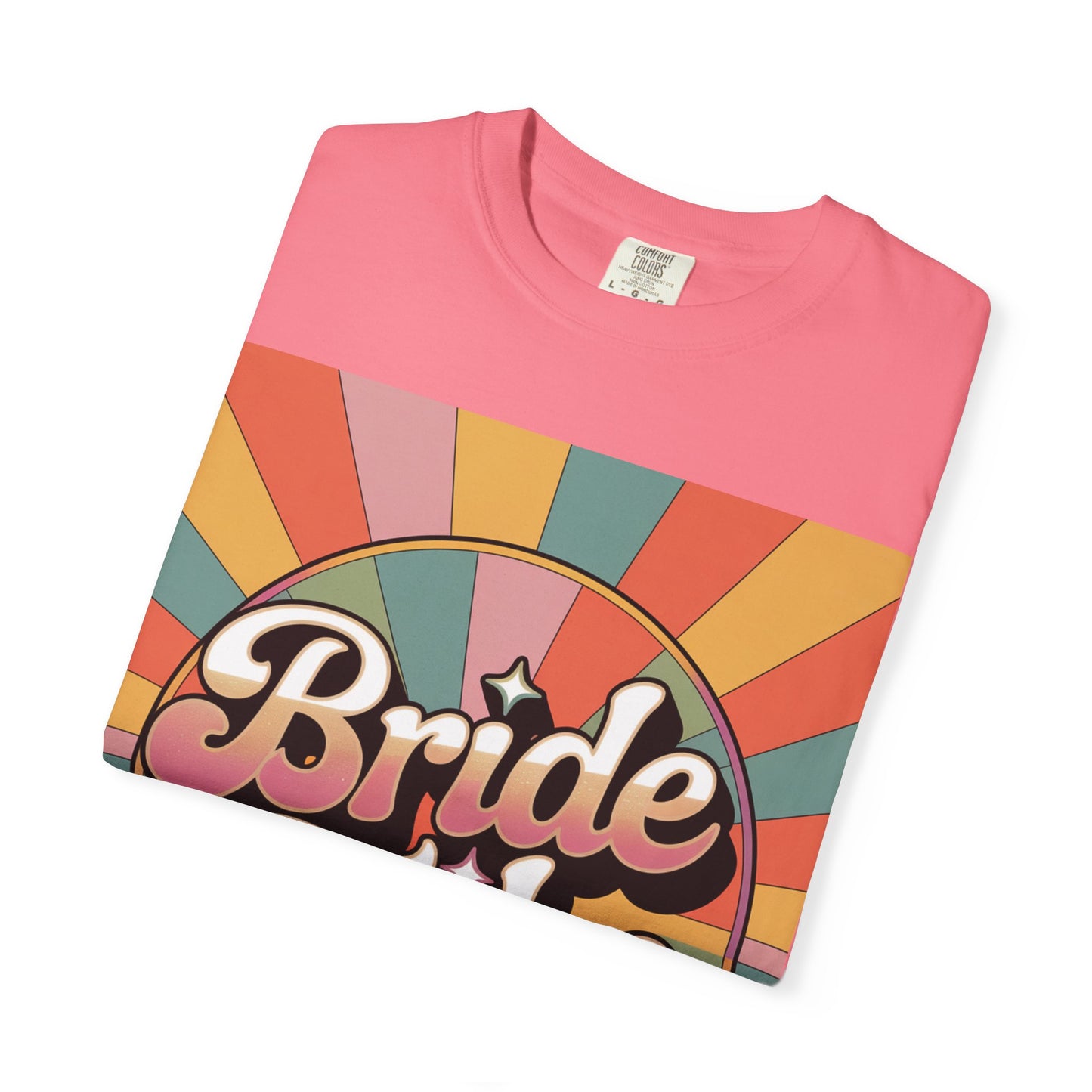 Bride Tribe Garment-Dyed T-Shirt, Wedding Party Tee, Bridal Shower Gift, Bachelorette Weekend, Unisex Retro Style